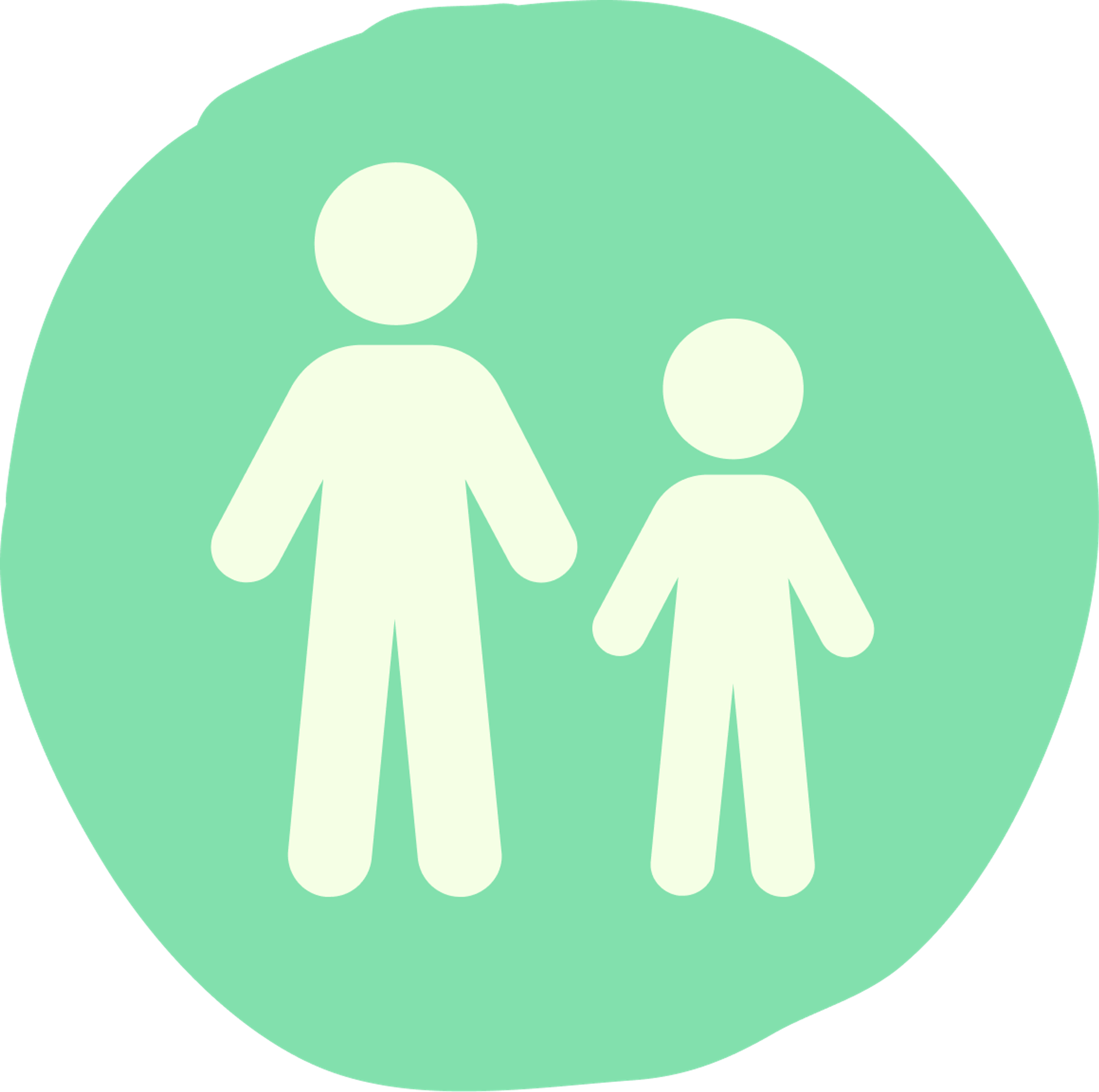 illustration of an adult and a child