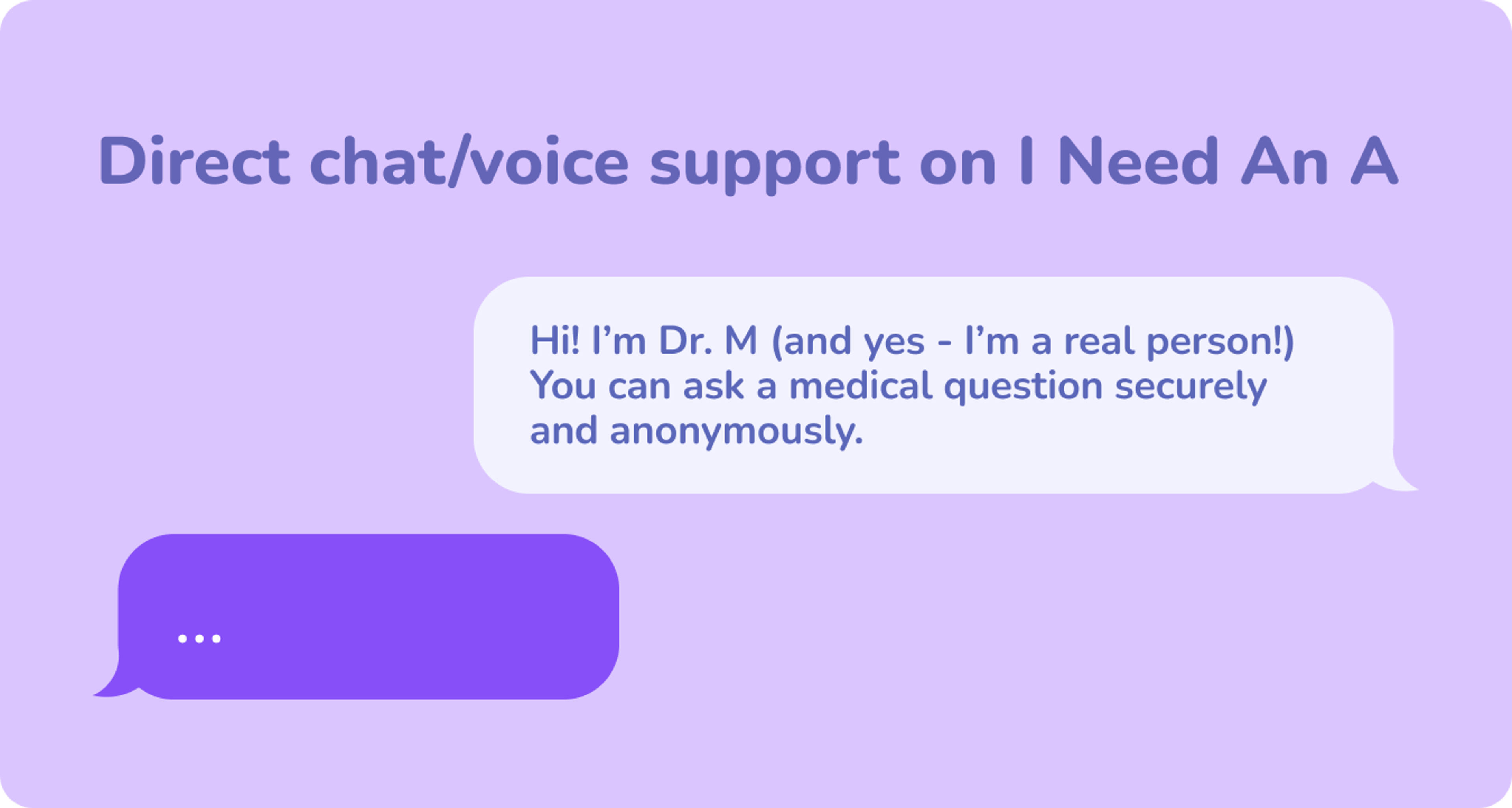 Image of chatting with health care providers directly on ineedana.com