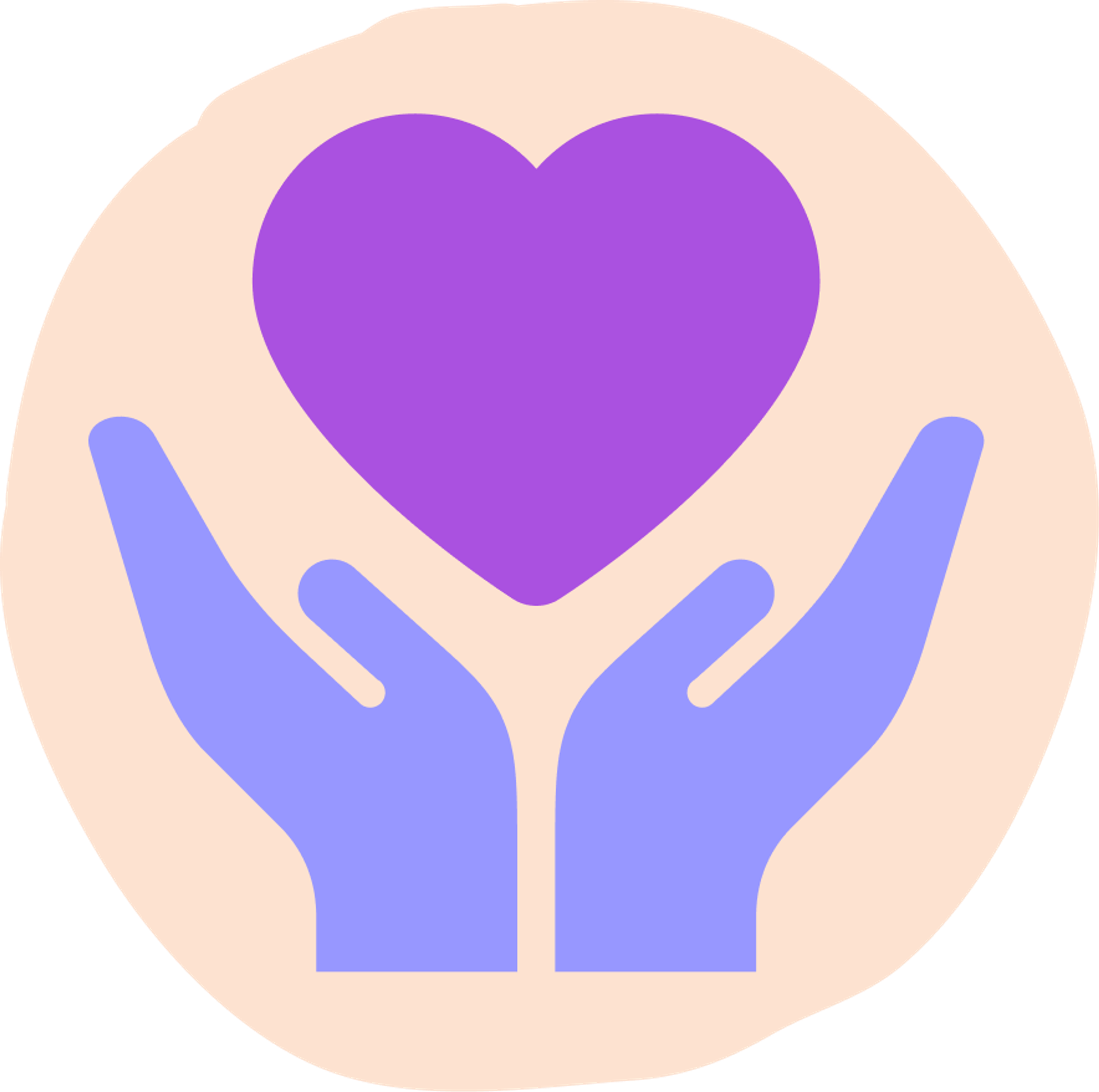 icon of a heart and hands