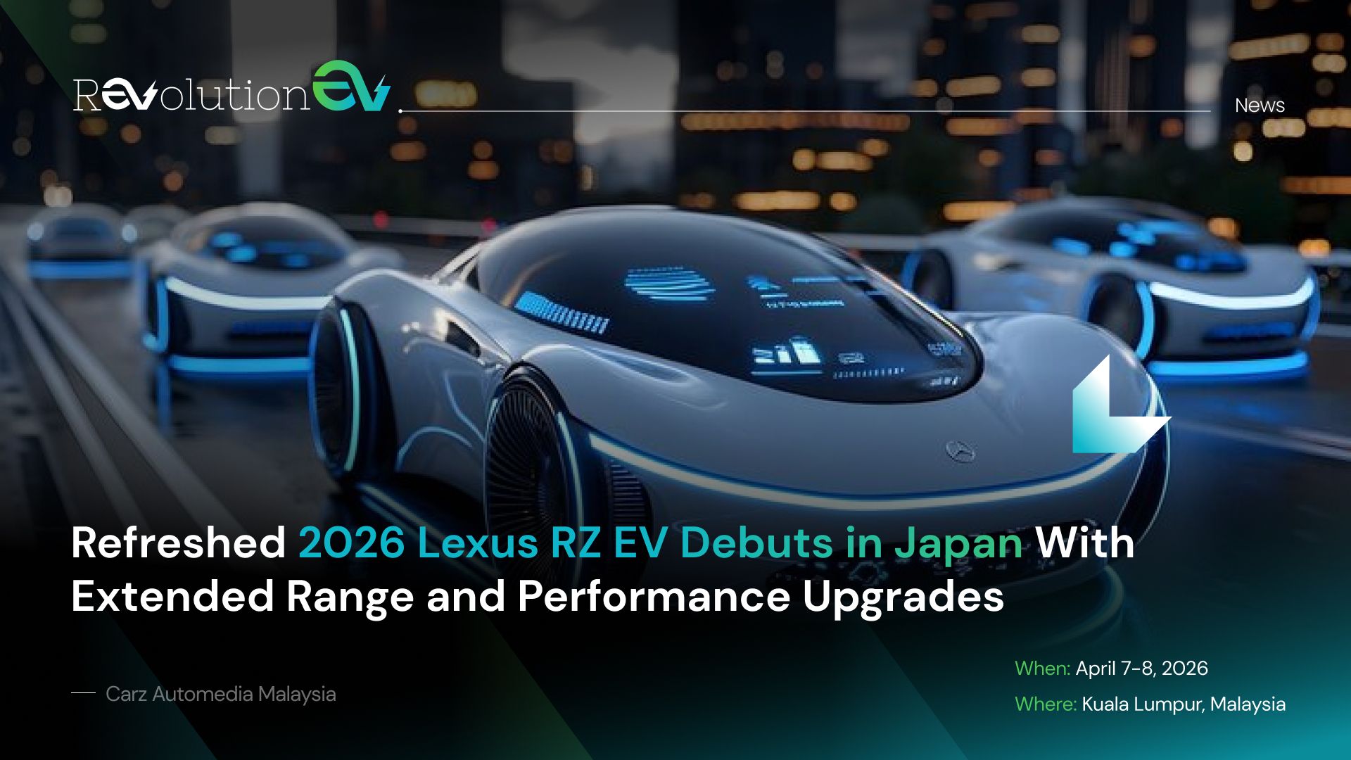 Refreshed 2026 Lexus RZ EV Debuts in Japan With Extended Range and Performance Upgrades