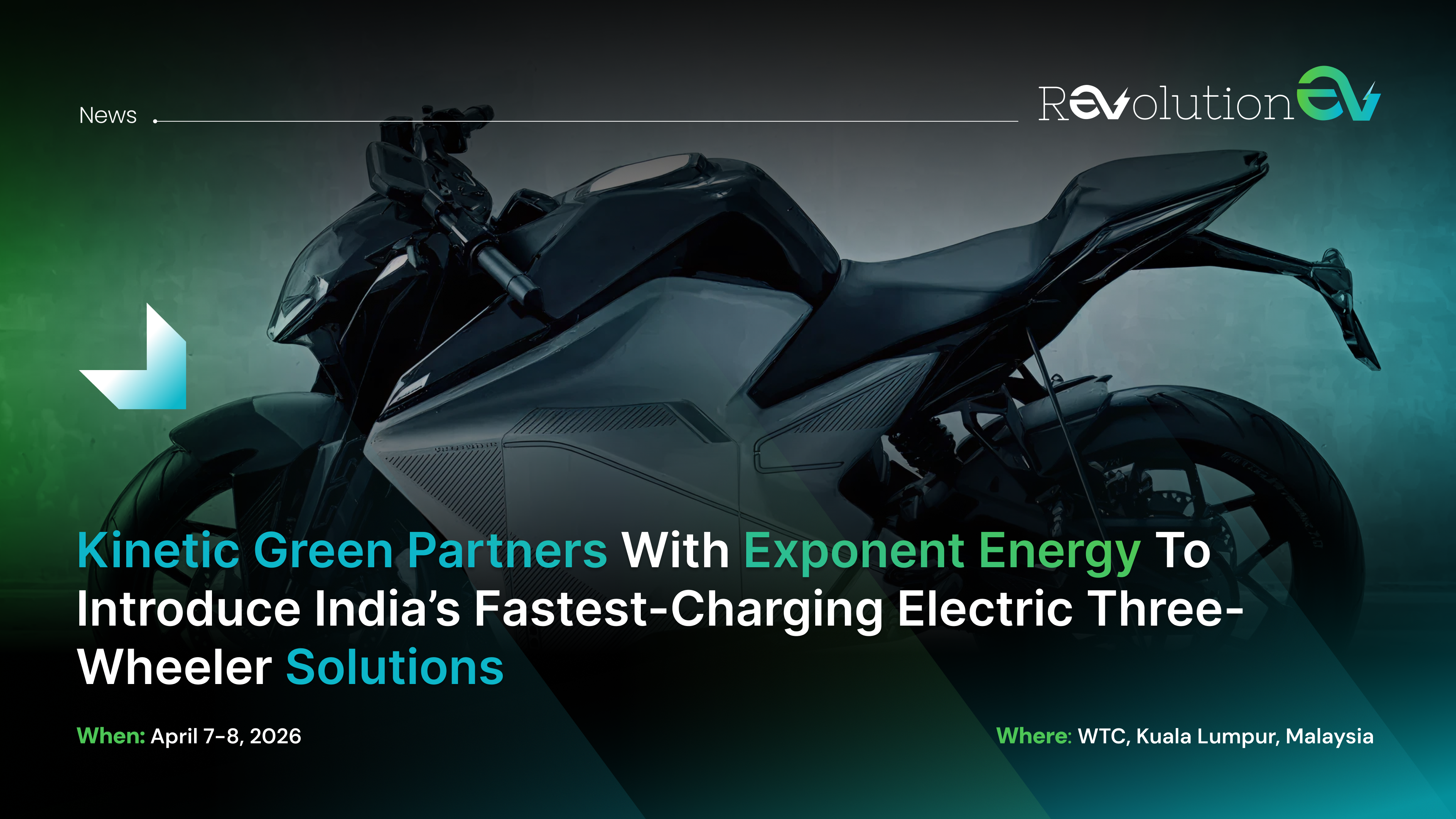 Kinetic Green Partners with Exponent Energy to Introduce India’s Fastest-Charging Electric Three-Wheeler Solutions