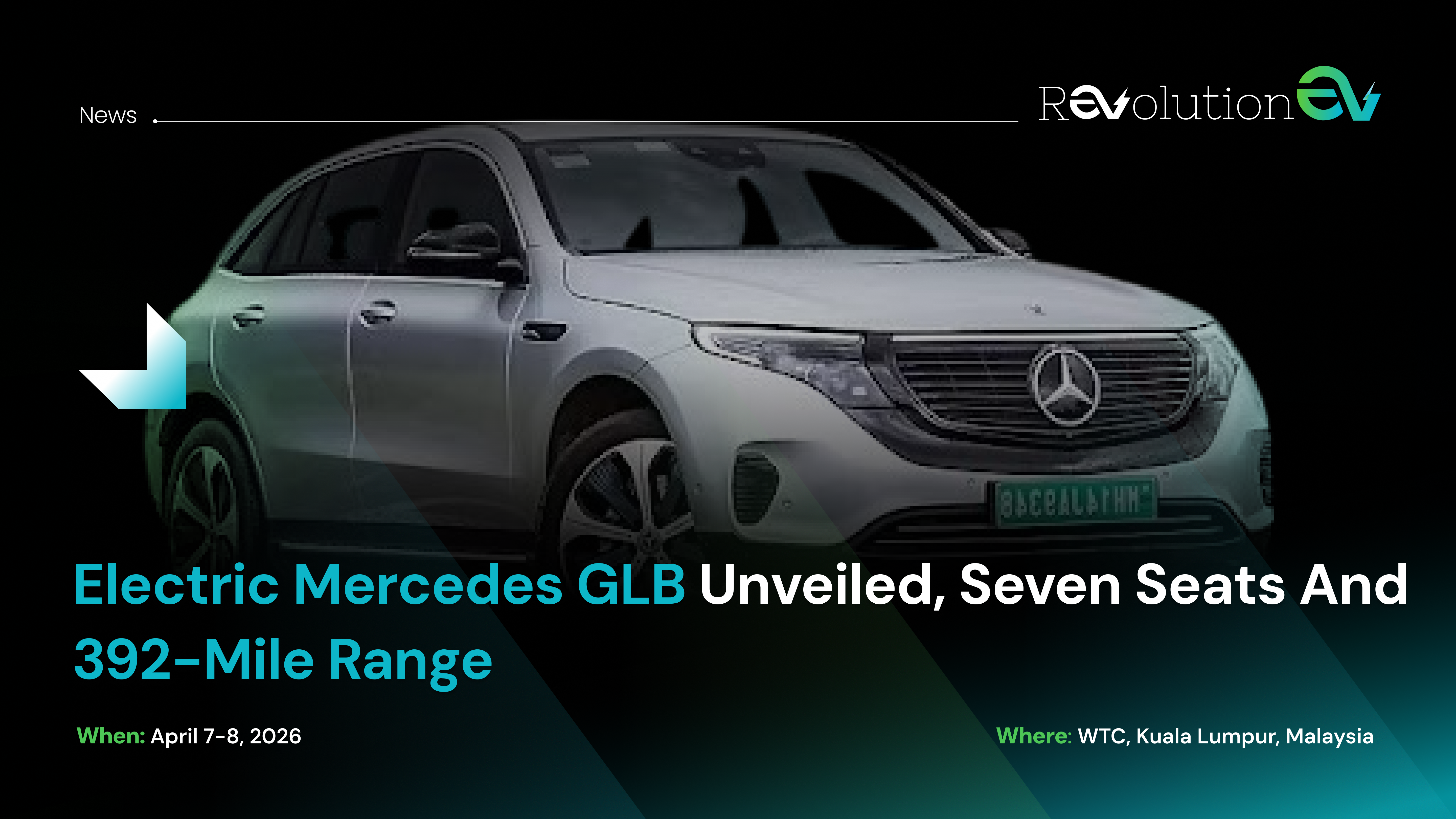 Electric Mercedes GLB Unveiled, Seven Seats and 392-Mile Range