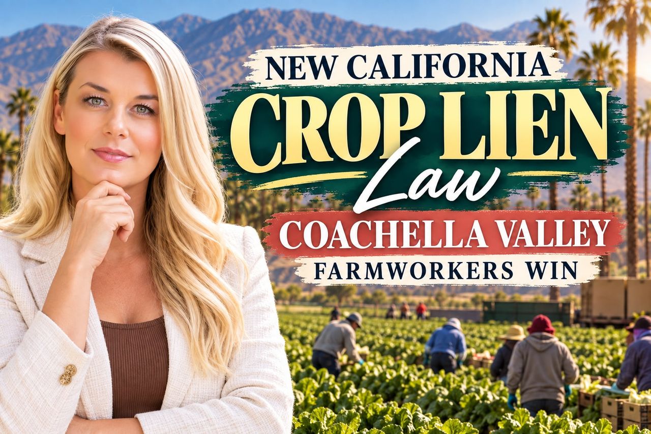 New California Crop Lien Law Aims to Recover Wages for Coachella Valley Farmworkers — What It Means for the Local Economy