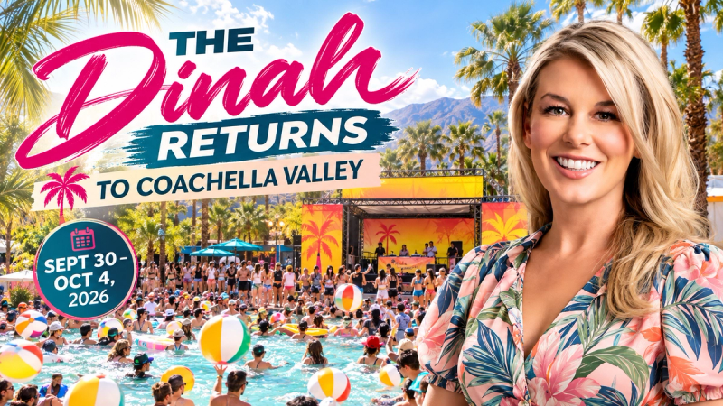 The Dinah Returns to Coachella Valley: What to Know About the 2026 LGBTQ+ Festival (Sept 30 – Oct 4)