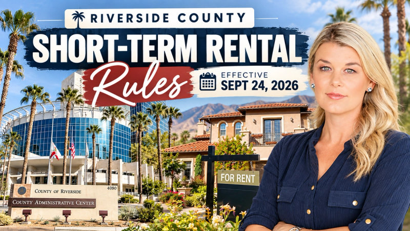 Riverside County's New Short-Term Rental Ordinance Takes Effect September 24 — What Coachella Valley Owners Need to Know