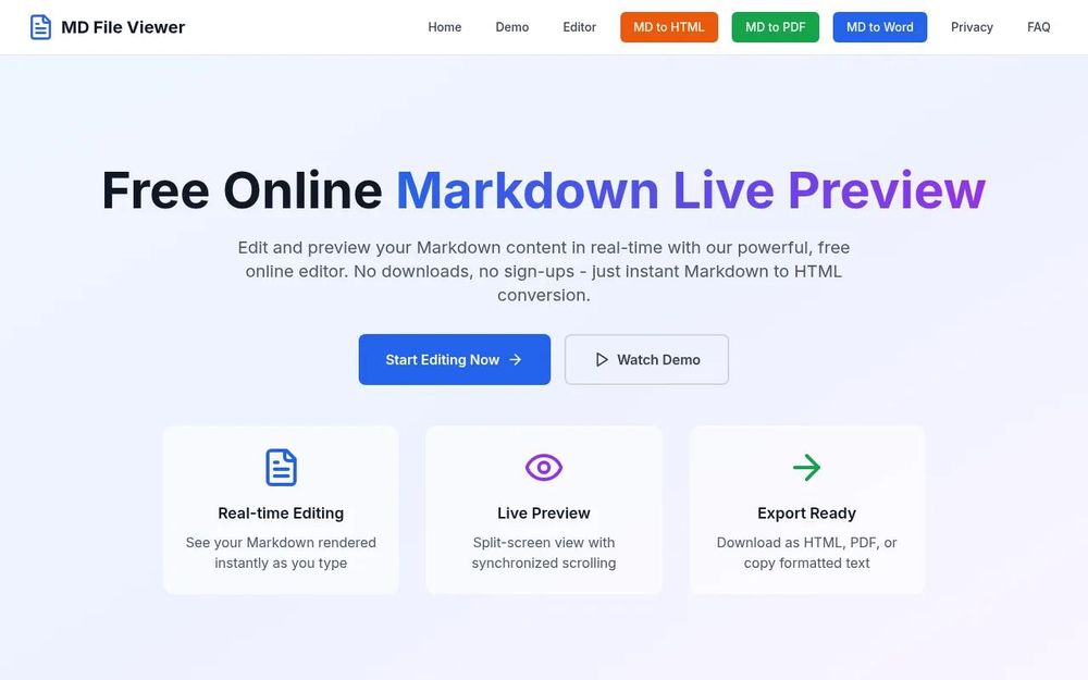Screenshot of MD File Viewer