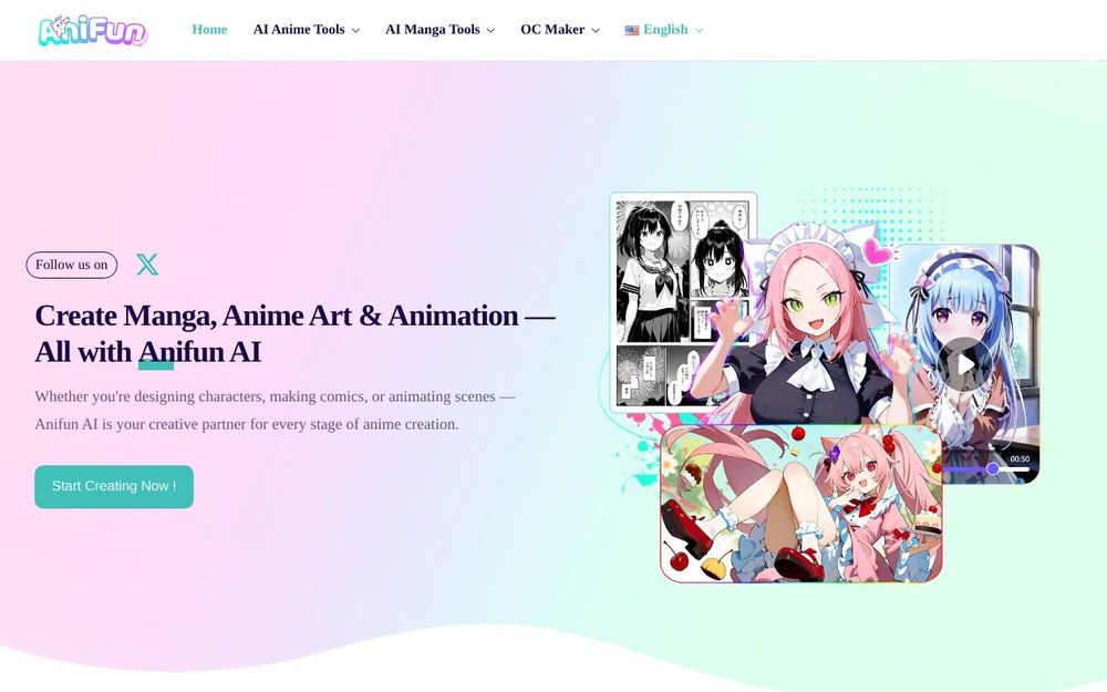 Screenshot of AniFun AI