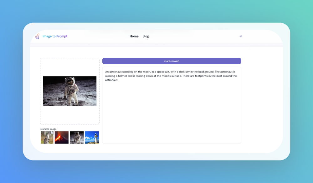 Screenshot of Image to Prompt