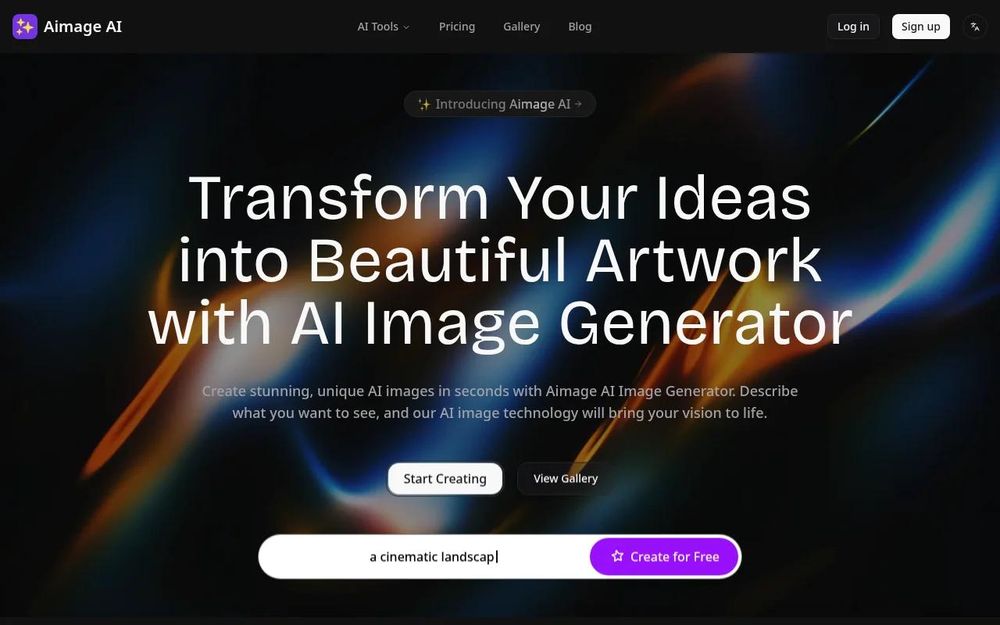 Screenshot of Aimage AI