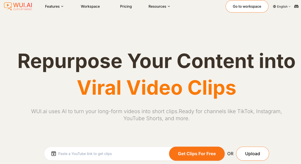 Screenshot of WUI.AI