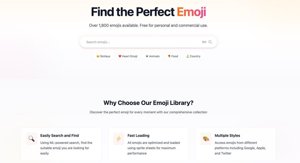 Screenshot of EmojiRepo Screenshot of EmojiRepo