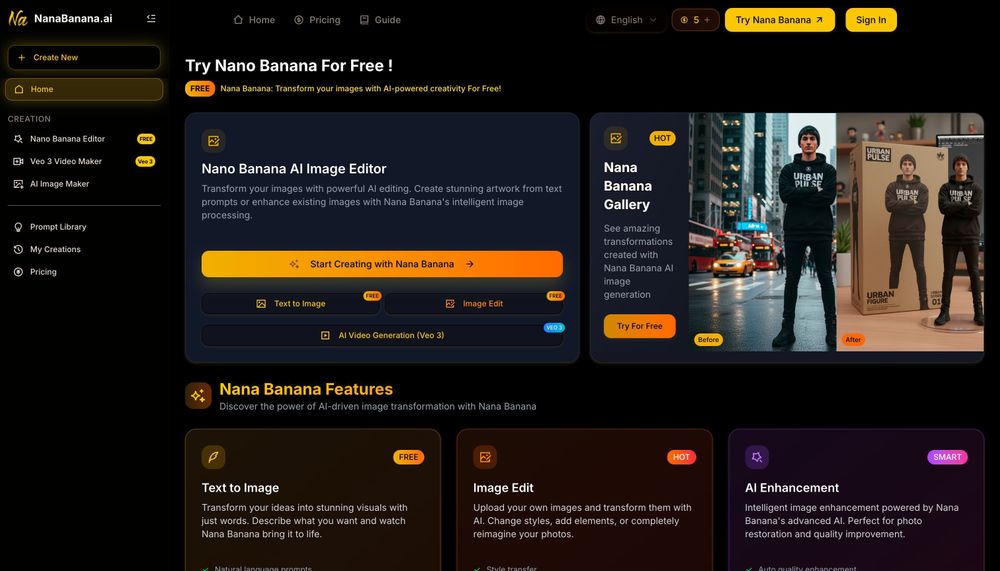 Screenshot of Nana Banana