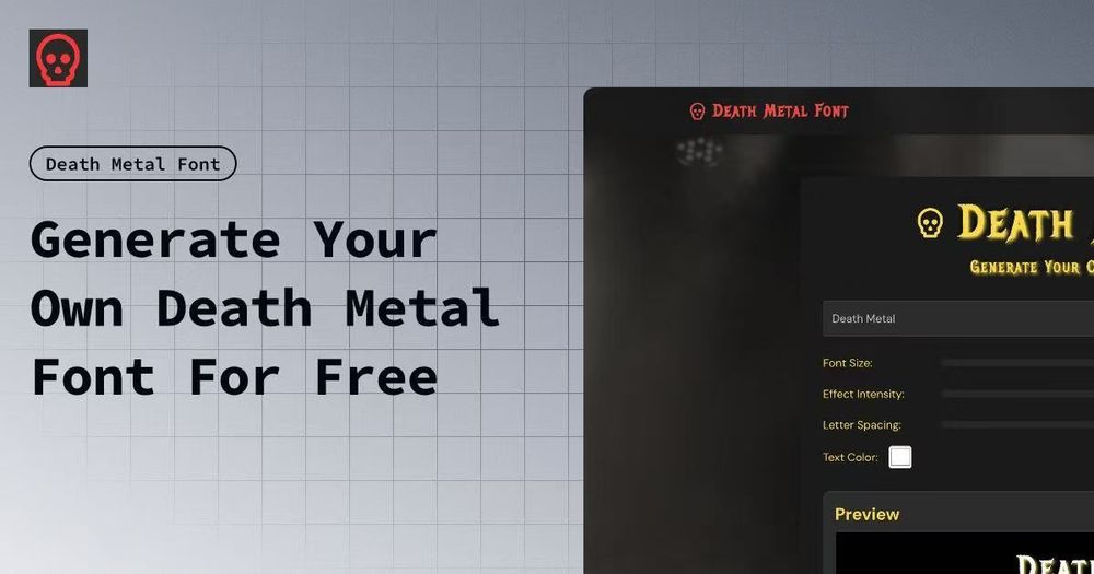 Screenshot of Death Metal Font