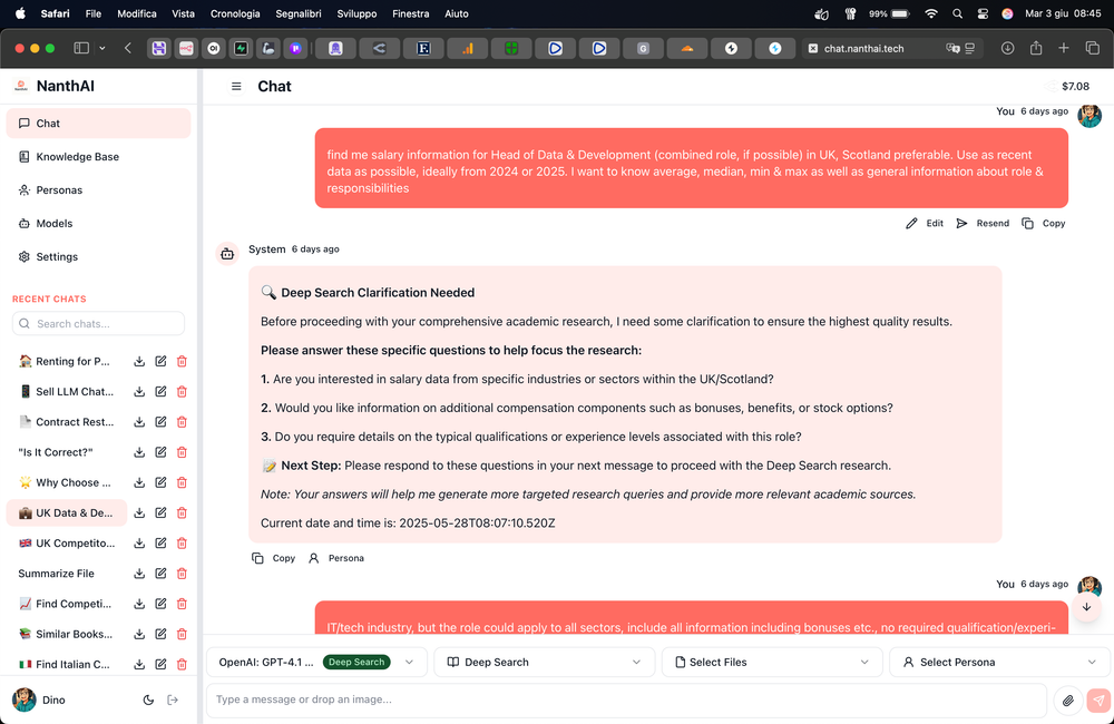Screenshot of NanthAI