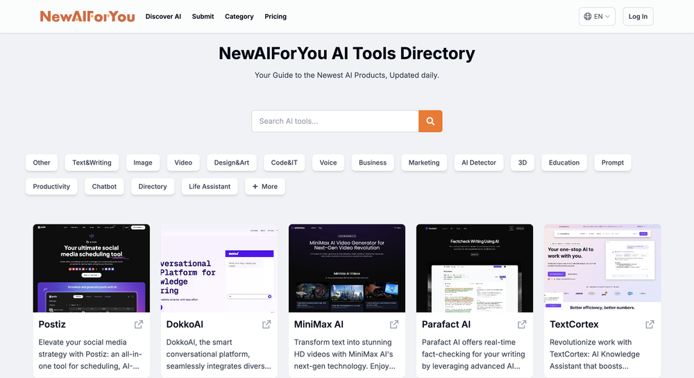 Screenshot of NewAIForYou