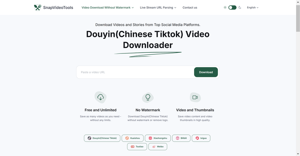 Screenshot of SnapVideoTools Video Downloader