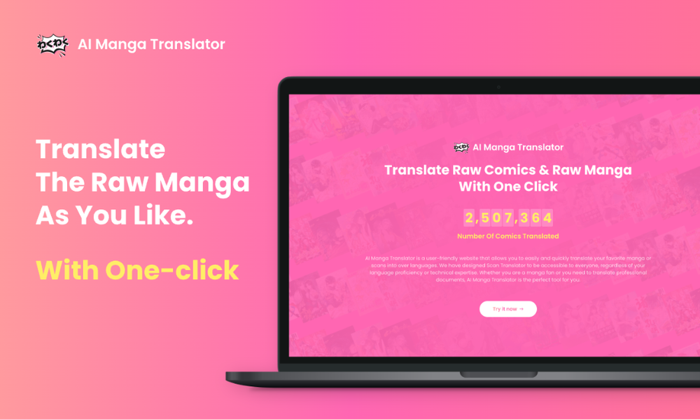Screenshot of AI Manga Translator