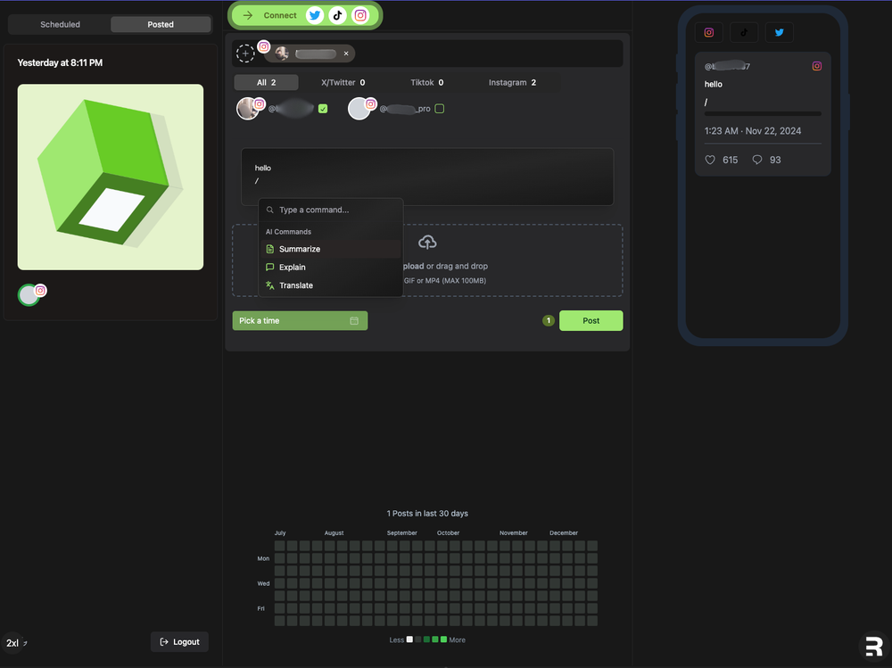 Screenshot of Sched Viral