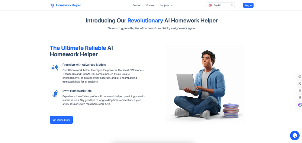 Screenshot of Homework Helper