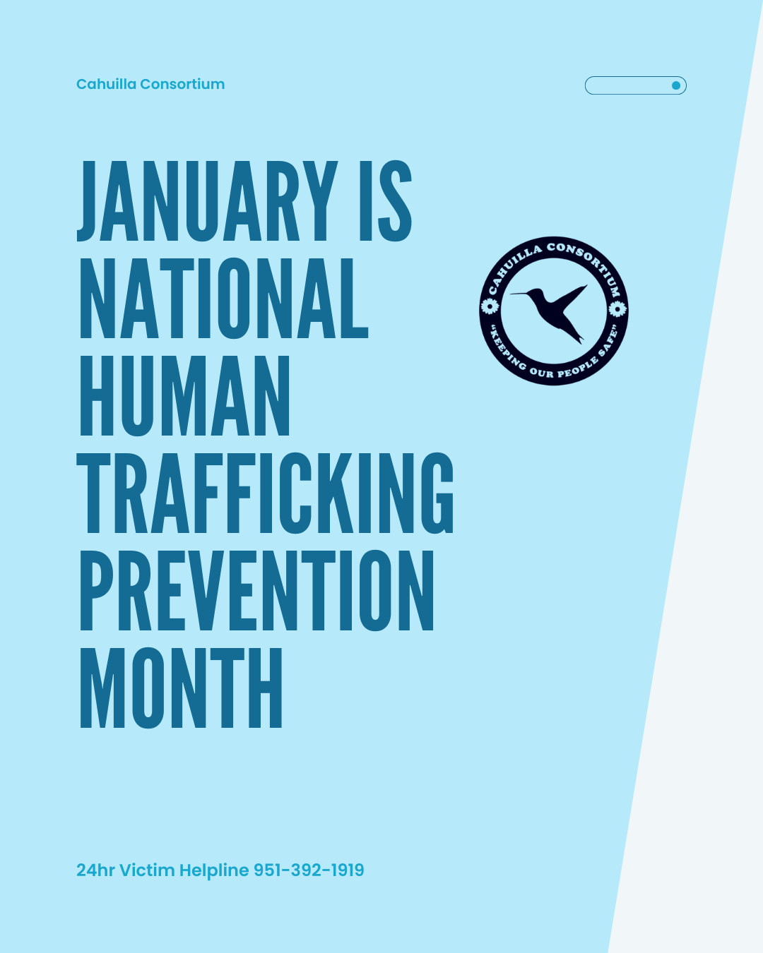 January is Human Trafficking Awareness and Prevention Month