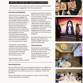 January-March 2026 Newsletter