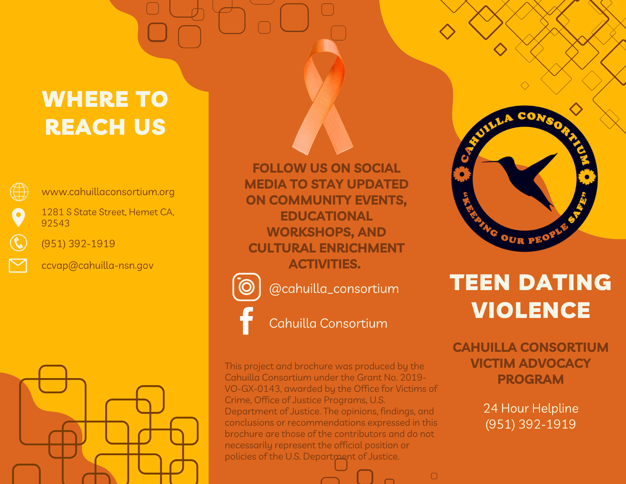 Teen Dating Violence Brochure