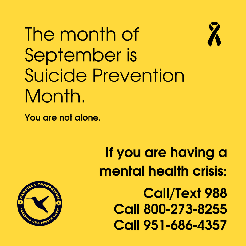 September is Suicide Prevention Month! 