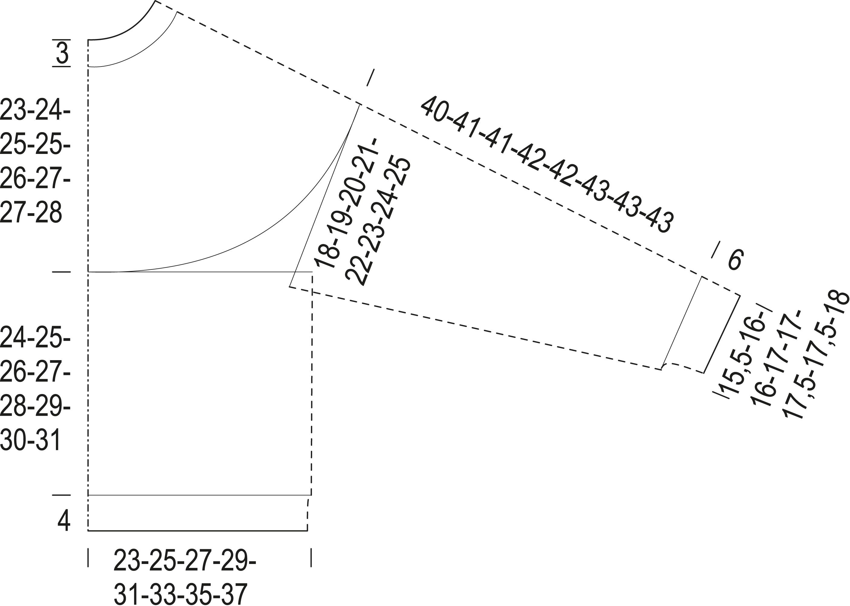 Agatha-kaarrokeneule Instruction 1