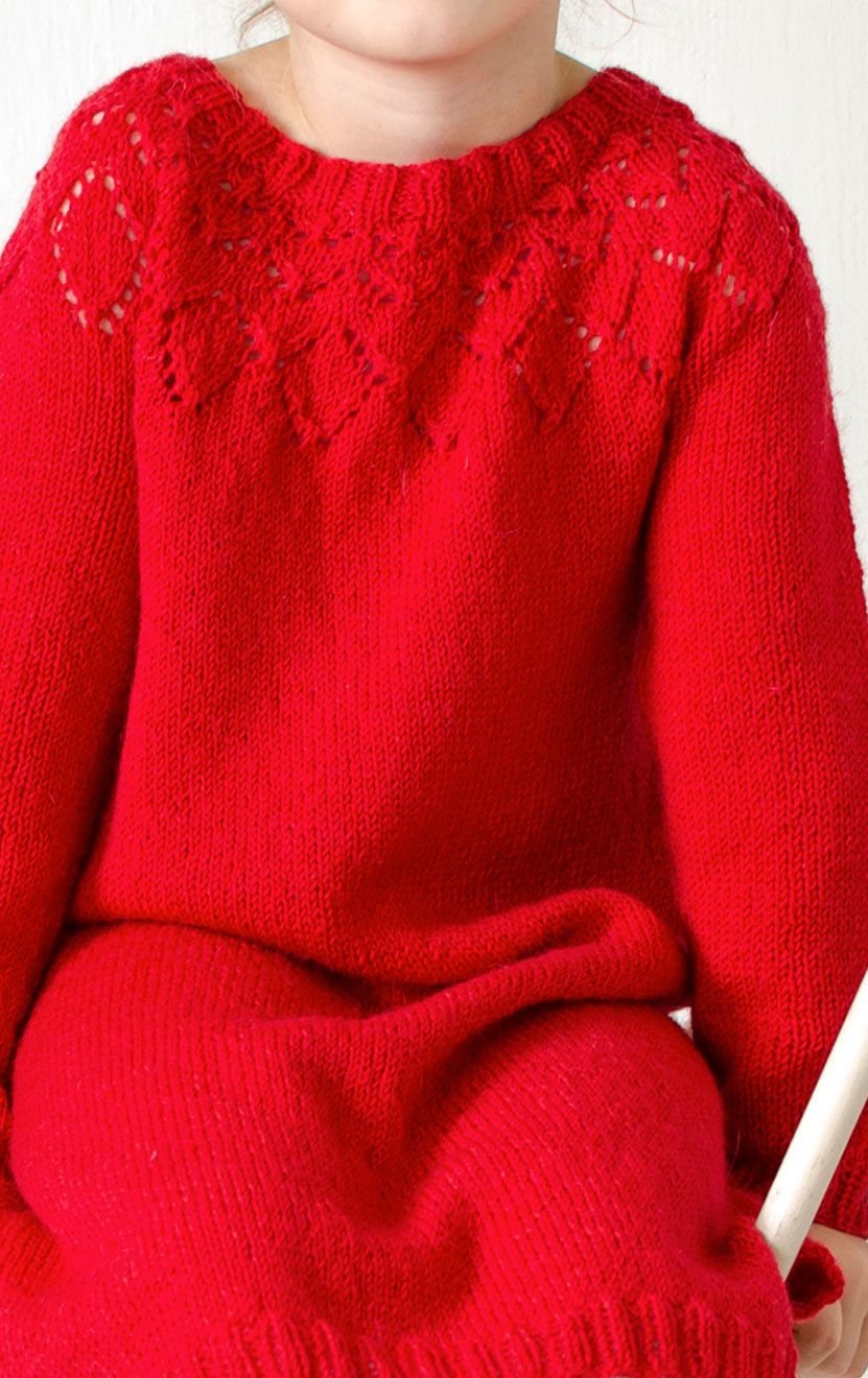 Children's knitted dress Novita Venla Example 1