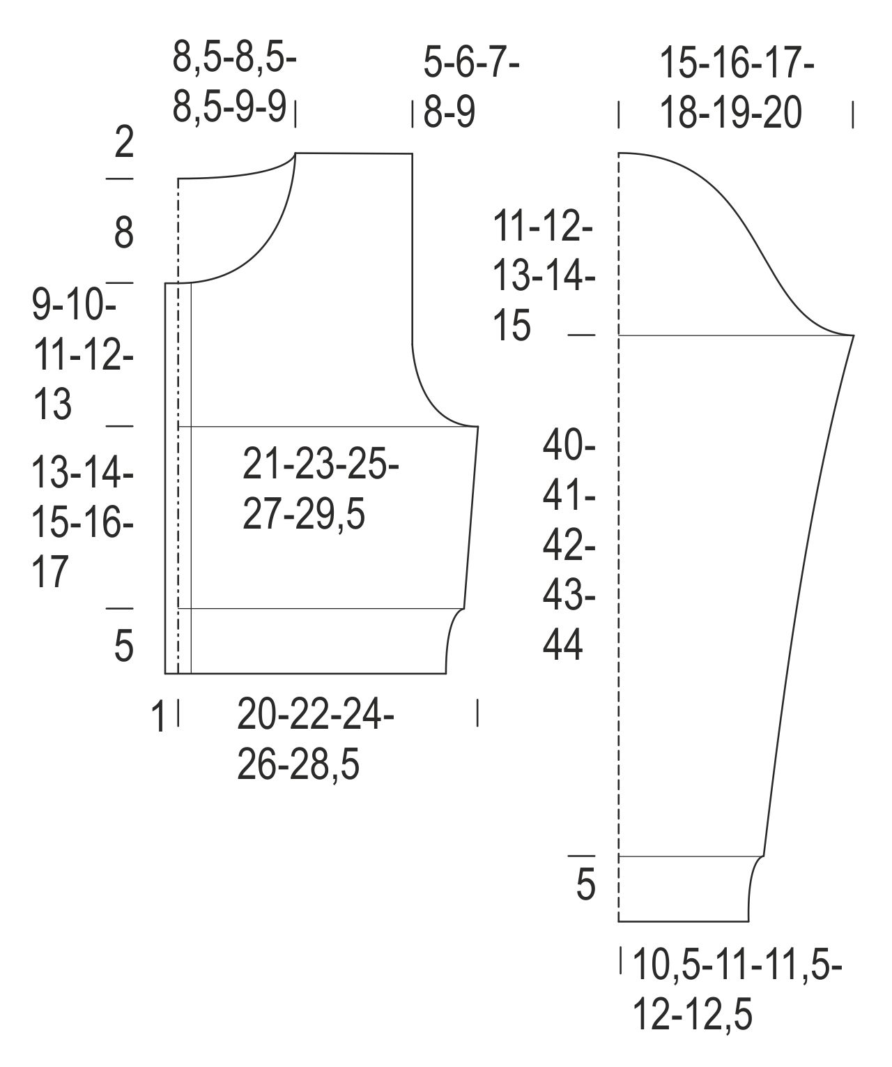 Naisen neuletakki Novita Cotton Mercerized Instruction 1