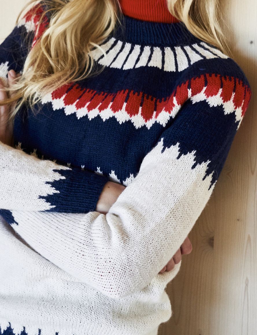 Women's Colourwork Sweater Novita Nalle Example 2