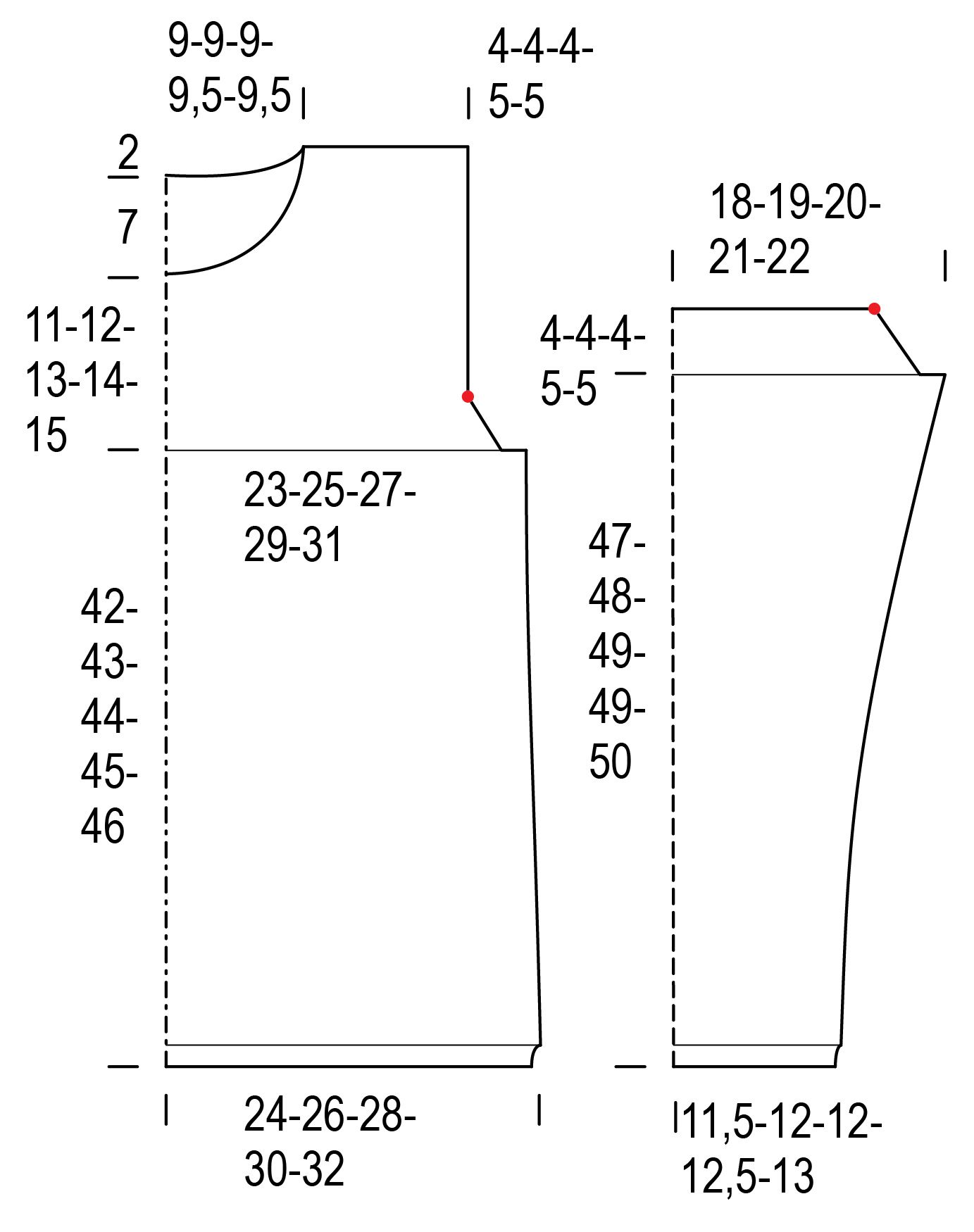 Naisen kirjoneulepusero Novita Nalle ja Nalle Pelto Instruction 1