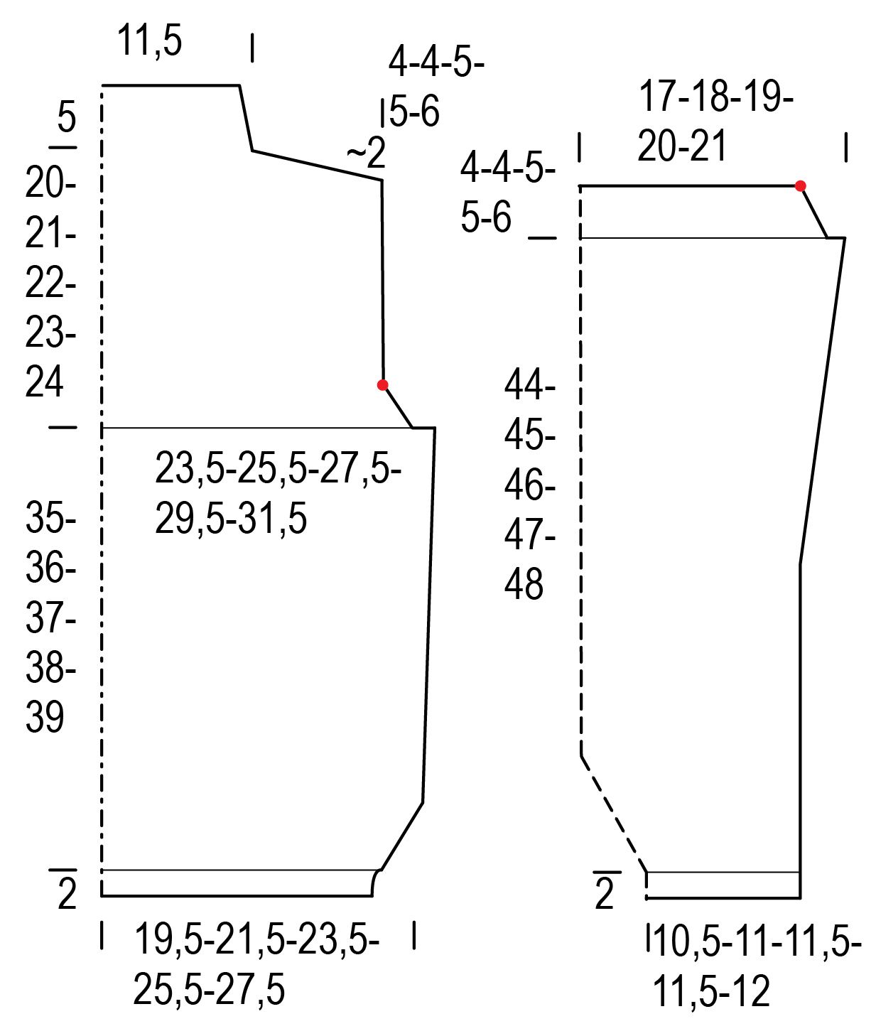 Naisen palmikkoneulepusero Novita 7 Veljestä (Syksy 2018) Instruction 1