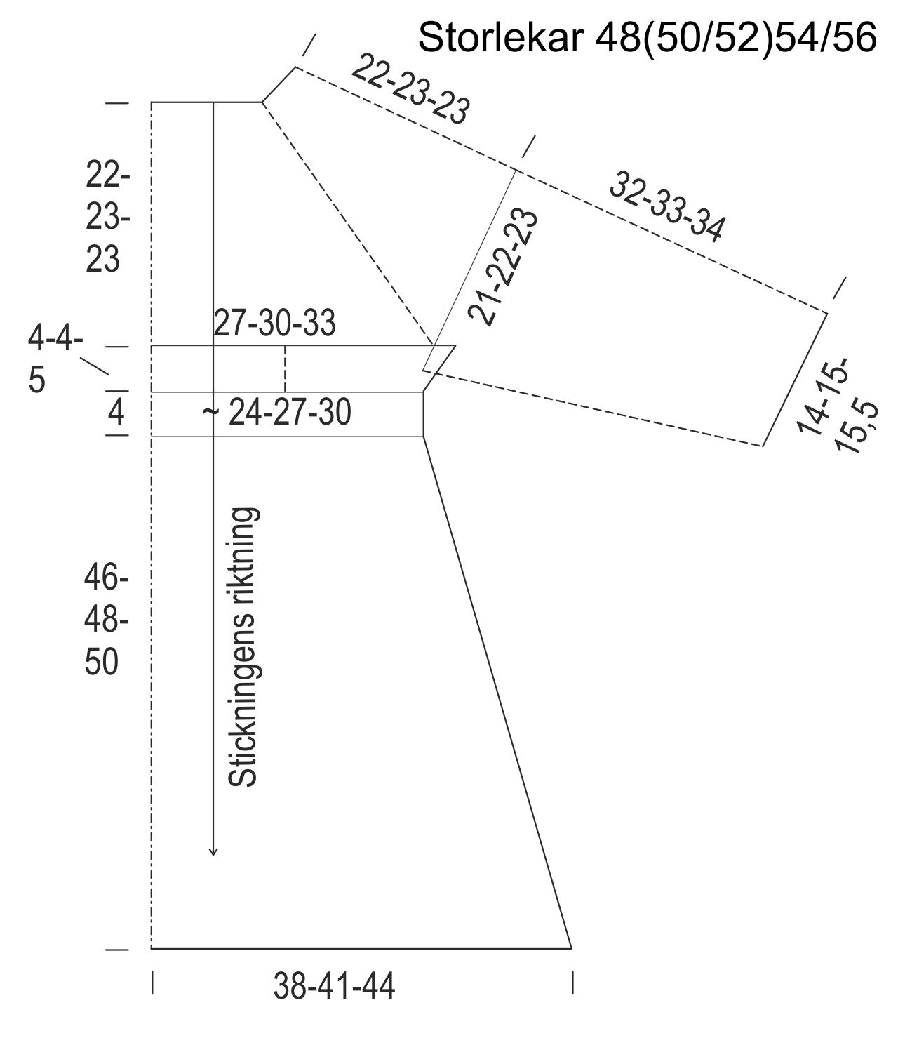 Stickad damtunika Novita Nalle (Vår 2016, mönster nr 50) Instruction 4