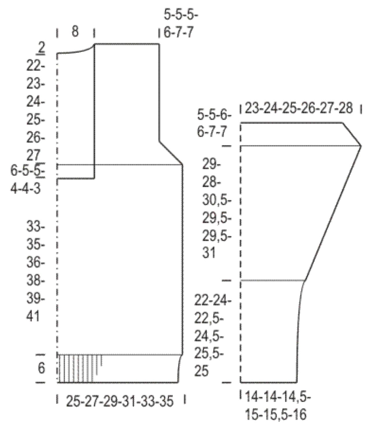 Miehen huivikauluksellinen palmikkoneule Instruction 1