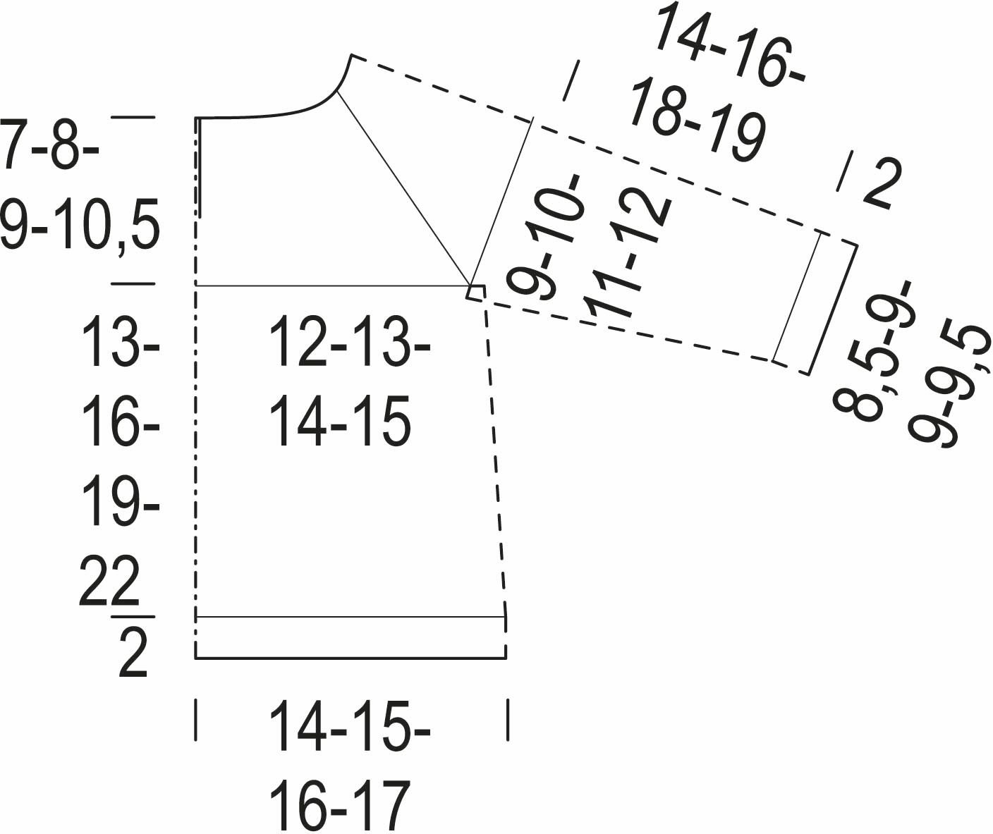 Vårviva – tröjan Instruction 1