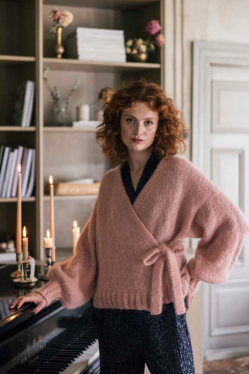 Kimalle Wrap Cardigan Example 2