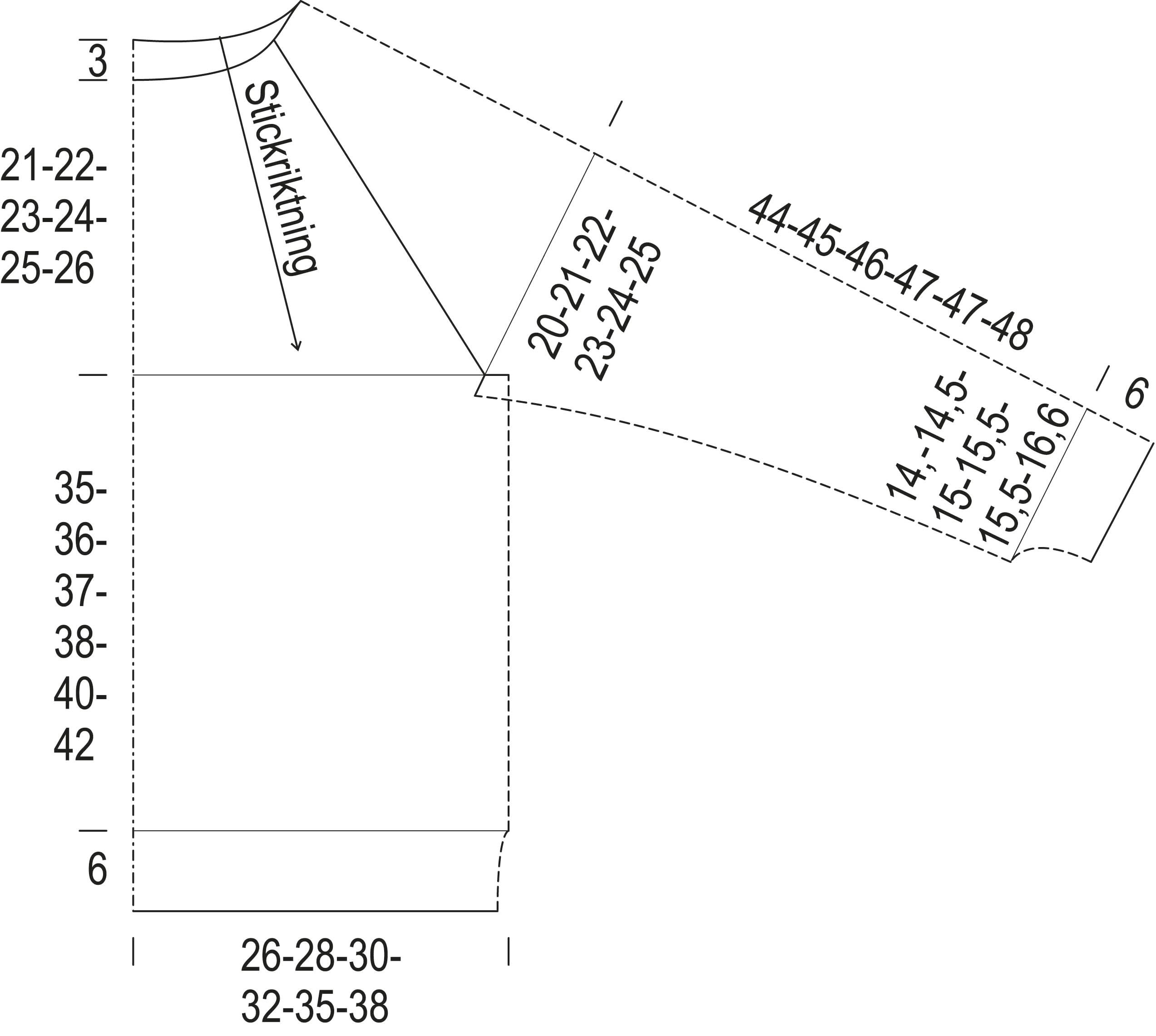 Snödriva – tröjan Instruction 1