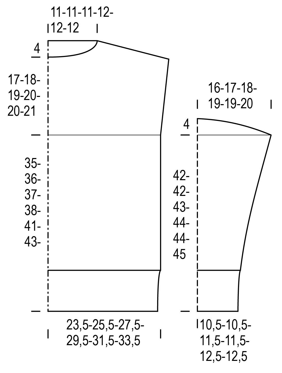 Naisen neulepusero Novita Nalle (Kevät 2019) Instruction 1