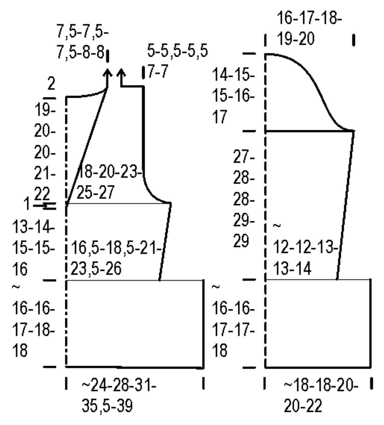 Naisen pitsipalmikkoneule Novita Nalle (Talvi 2008, malli 66) Instruction 1