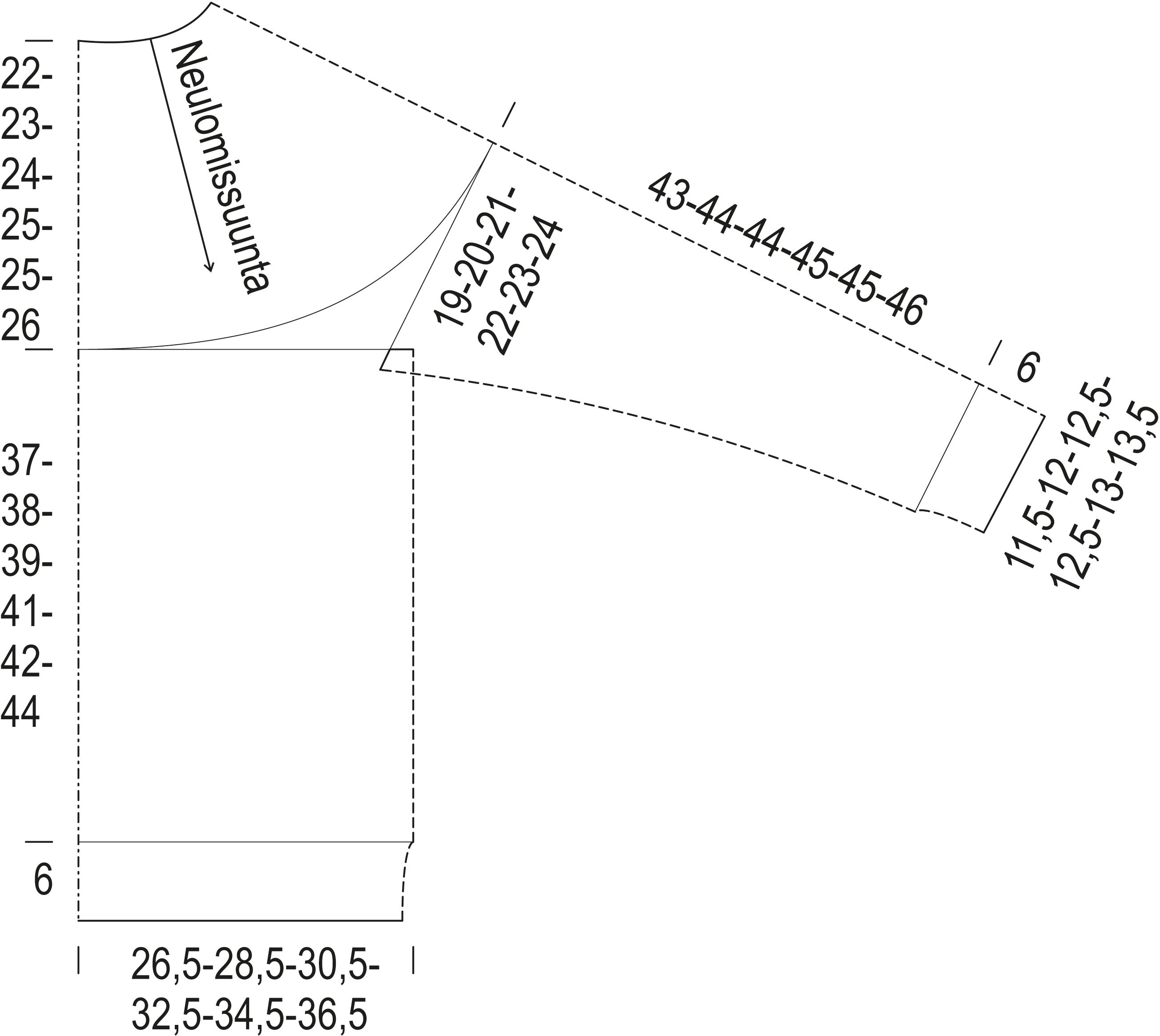 Urho-kirjoneulepusero Instruction 1