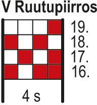 Rudolf- lapsen kaarrokeneule Instruction 6