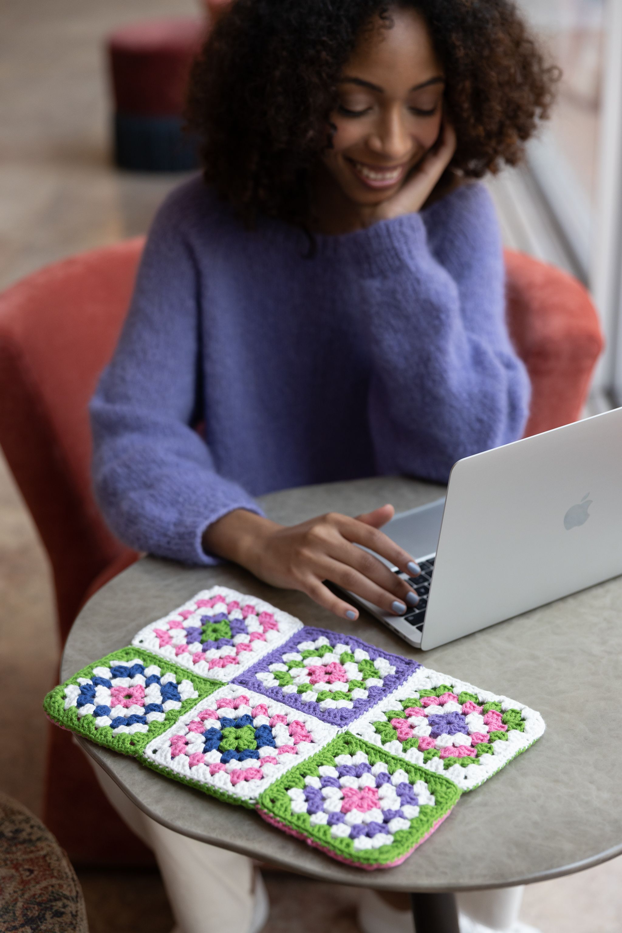 Artesanato - Crocheted Laptop Case Example 2