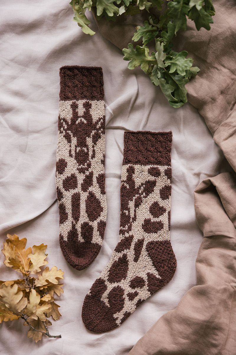 Socktober: Giraff-sockorna för barn Novita Nalle