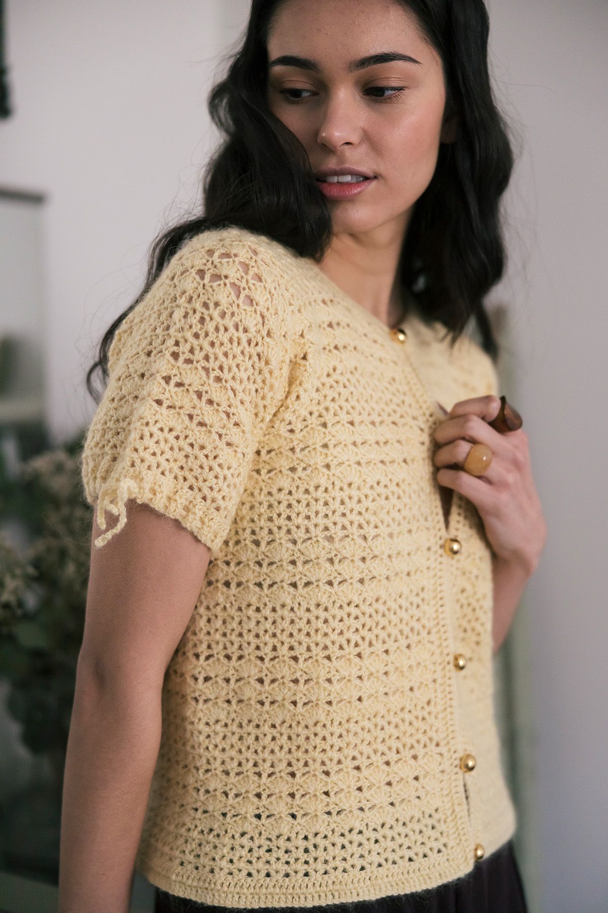 Kesän jälki- virkattu jakku Example 2