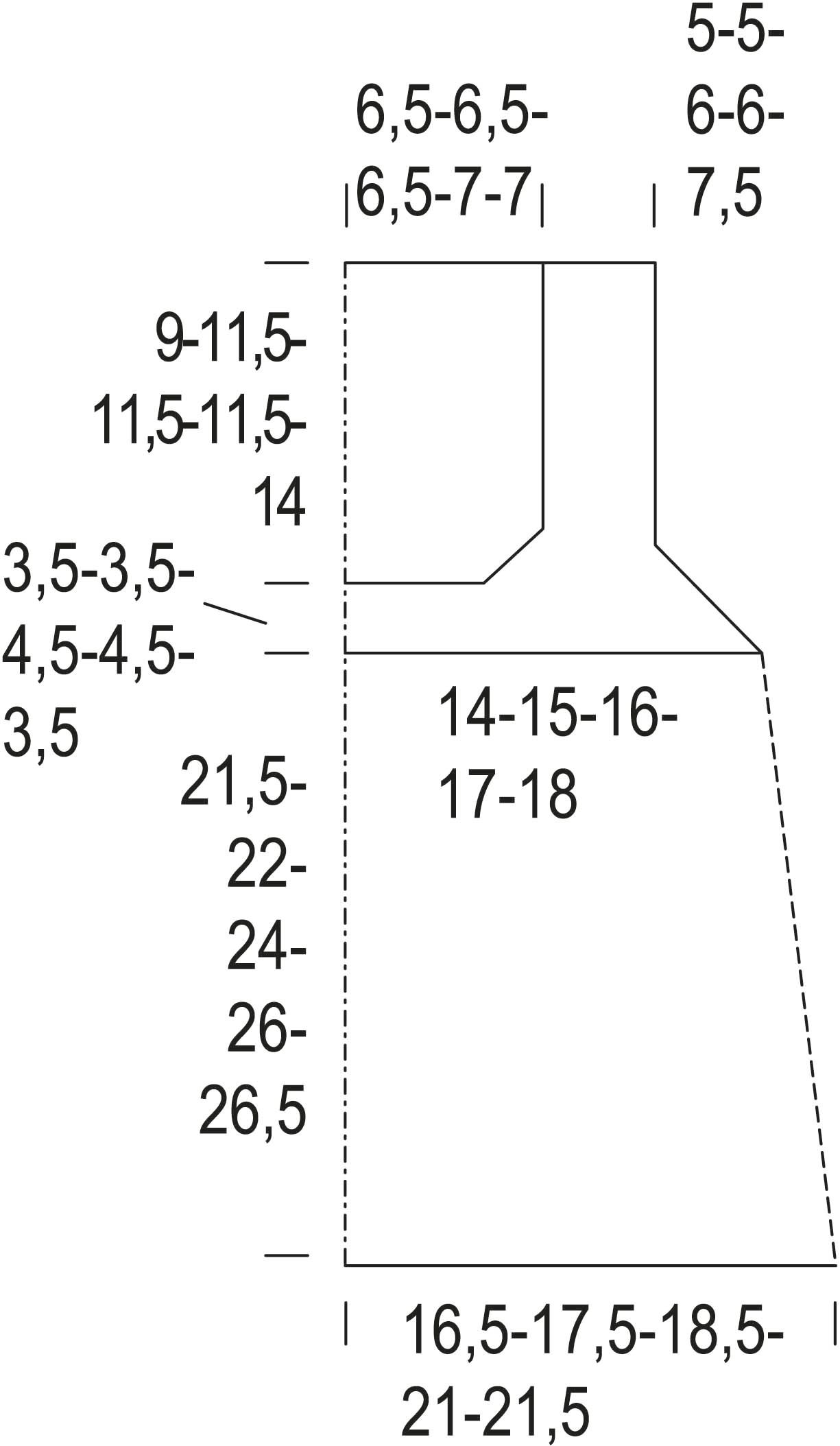 Ulpu- virkattu toppi Instruction 1