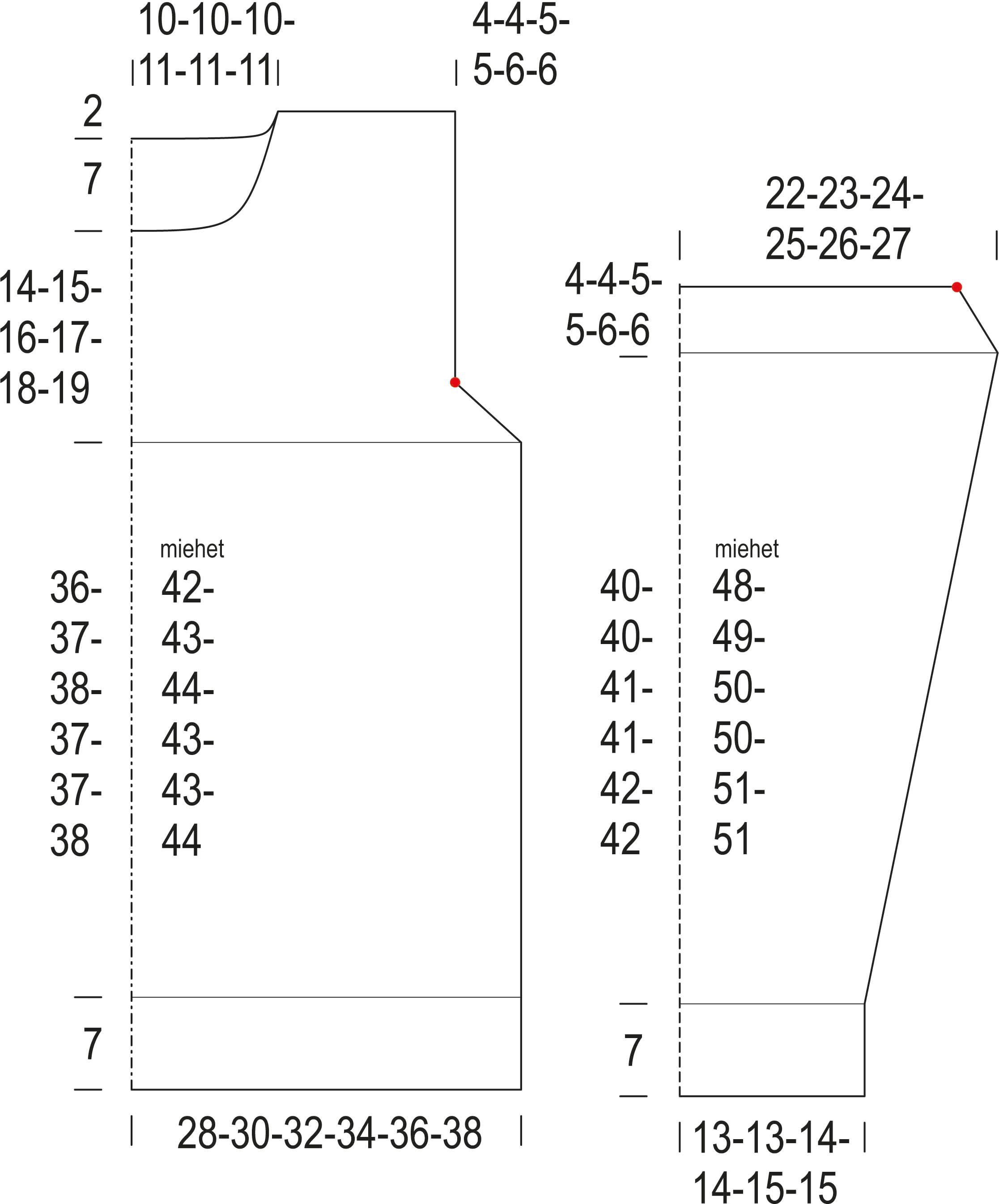 Harmaa Jumpperi – virkattu pusero Instruction 1