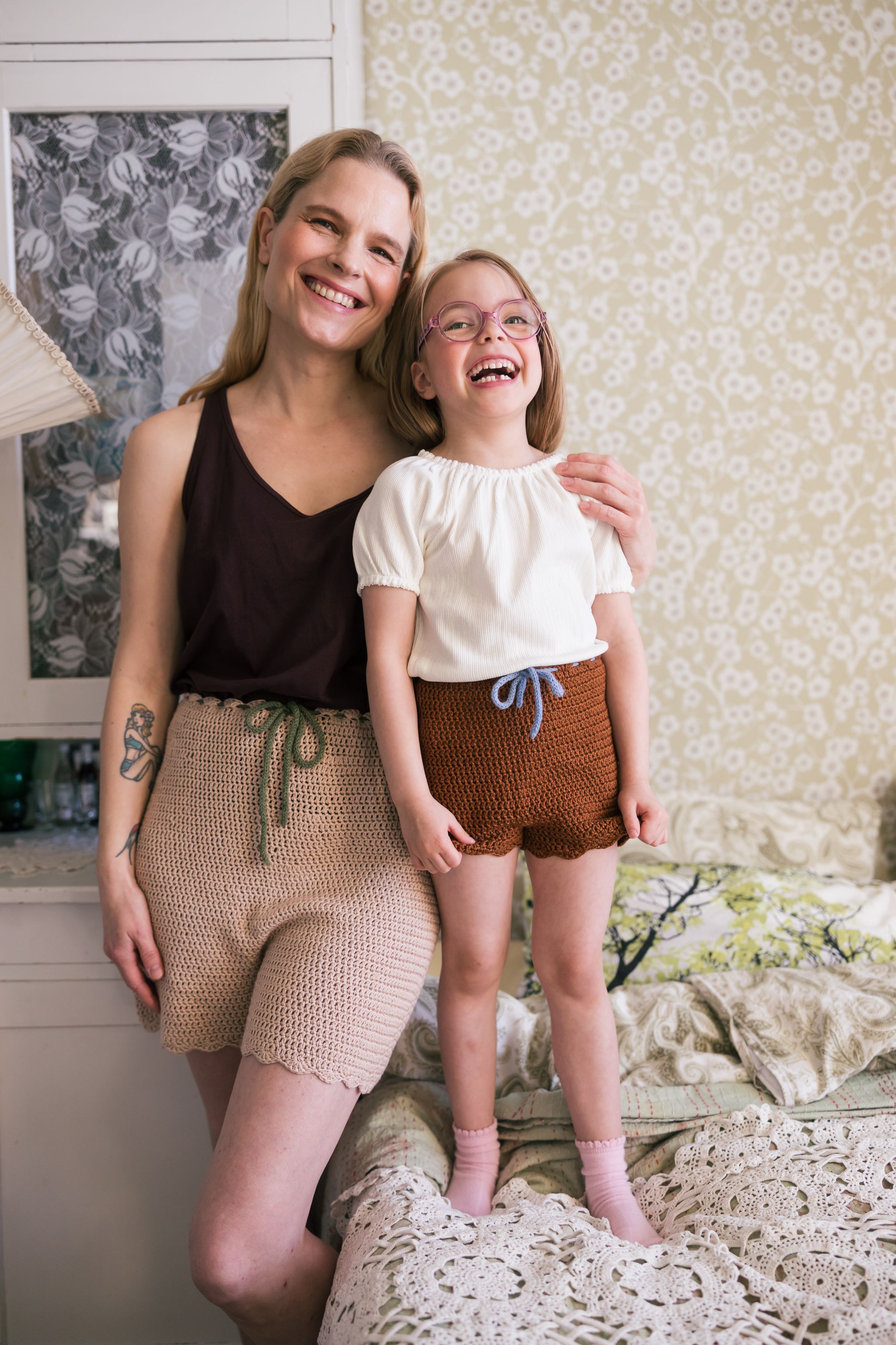 Keto-orvokki -virkatut shortsit Example 2