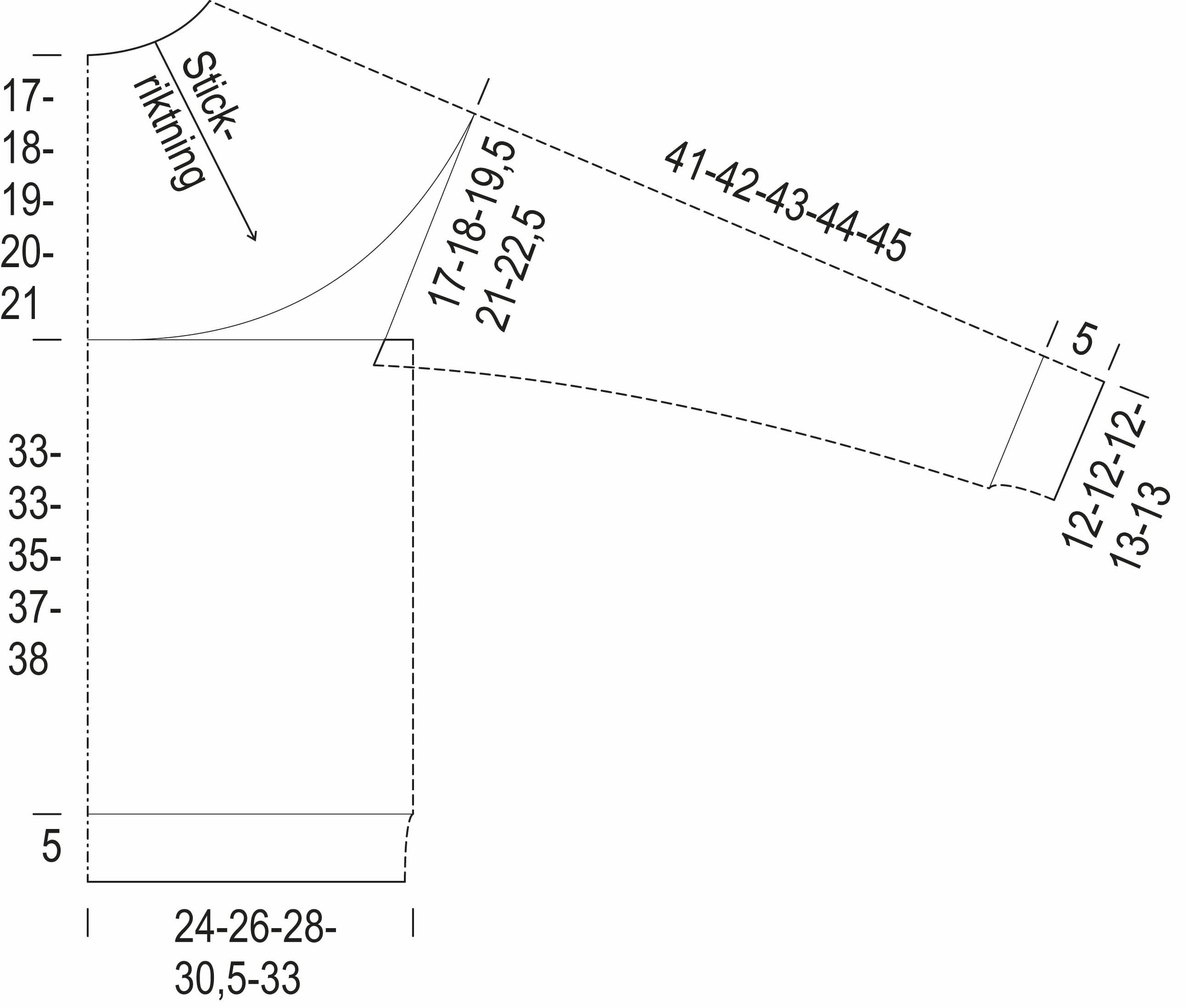 Löv – tröjan Instruction 1