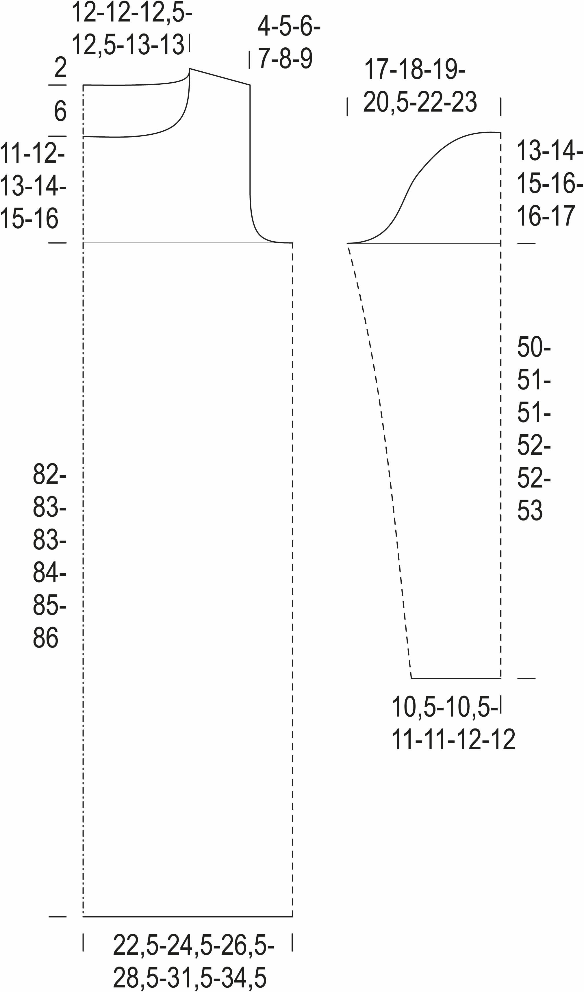 Skuggan – klänningen Instruction 1